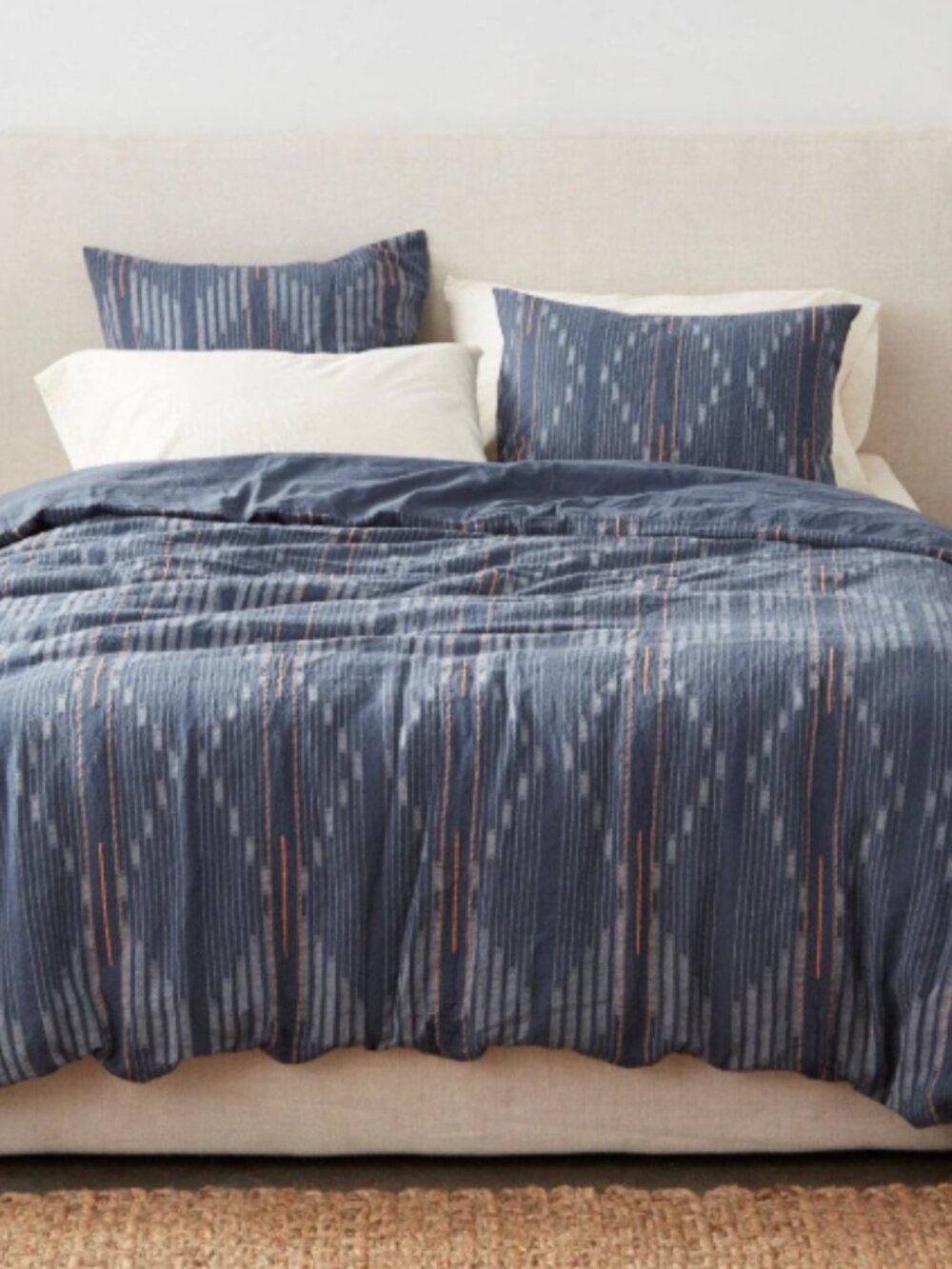 Coyuchi Organic King Duvet Cover, 2 Euro sham, 2 King Sham
